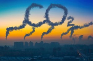 Co2 emissions in sky